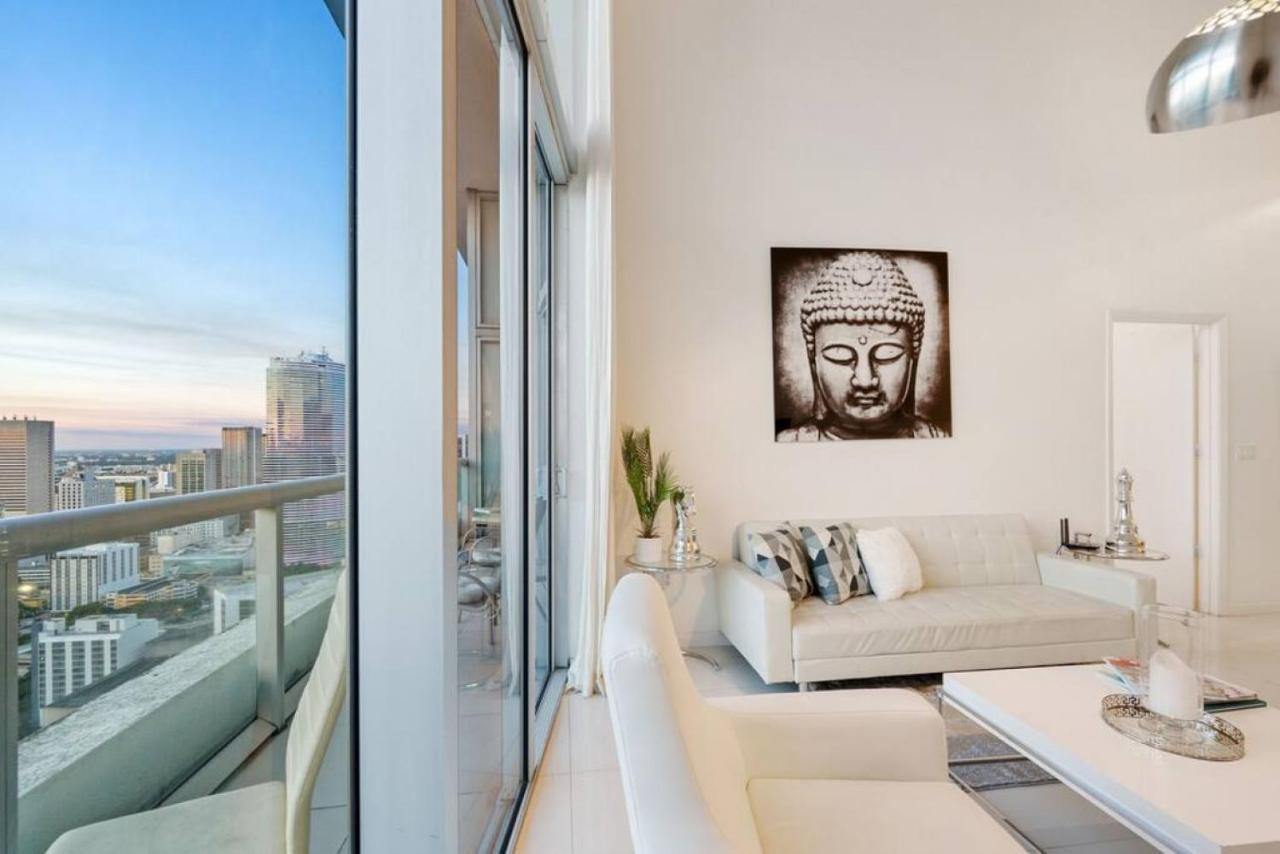 Beautiful One Bedroom Condo 16Ft Ceilings At The W マイアミ エクステリア 写真
