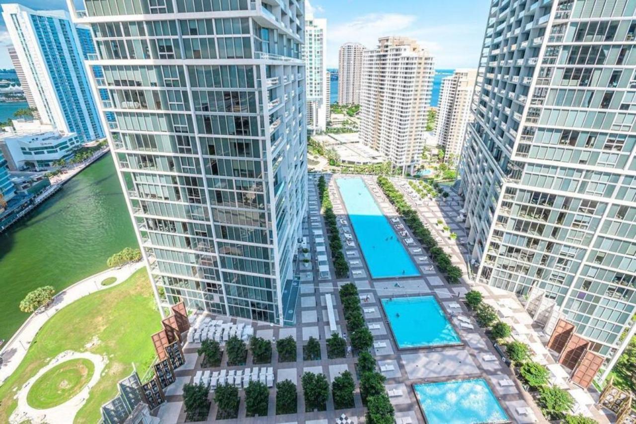Beautiful One Bedroom Condo 16Ft Ceilings At The W マイアミ エクステリア 写真